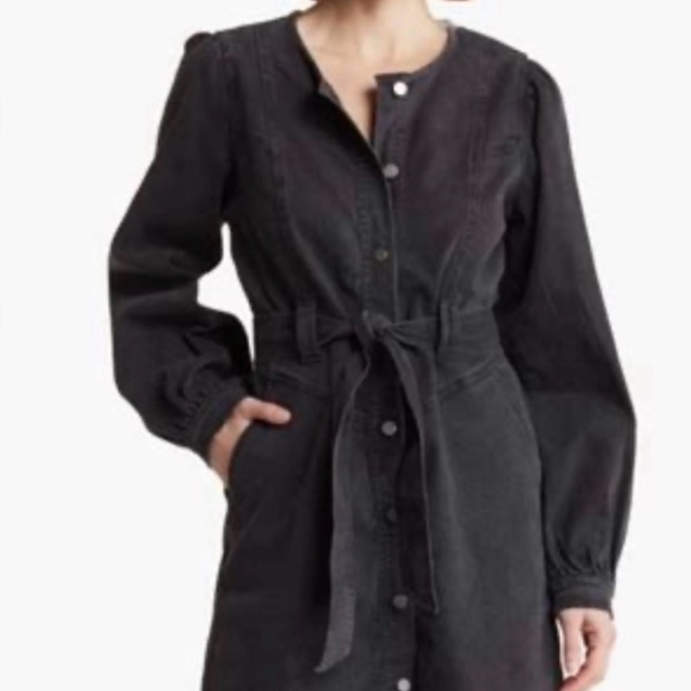 Habitual Black Denim Button-Up